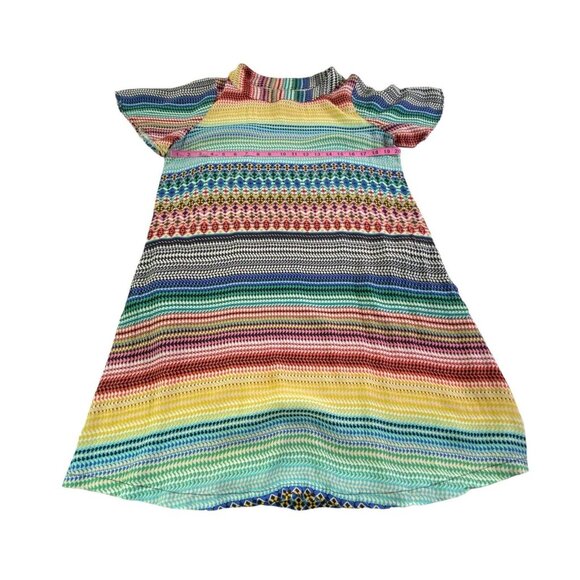 Anthropologie UNCLE FRANK Women Dress Stripe Pullover Sz M Multicolor 60s 79-38 - Picture 9 of 15